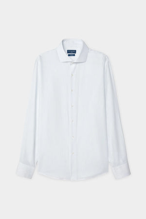 D'S Damat Slim Fit Linen Lyocell Cotton Blend Striped Shirt Formal Men's Shirt