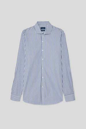 D'S Damat Slim Fit 100% Cotton Striped Shirt Formal Men's Dress Shirt