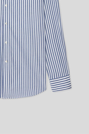 D'S Damat Slim Fit 100% Cotton Striped Shirt Formal Men's Dress Shirt