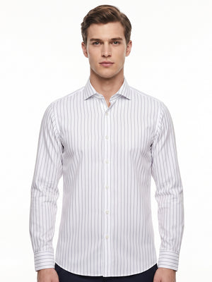 D'S Damat Men's Slim Fit 100% Cotton Formal Shirt