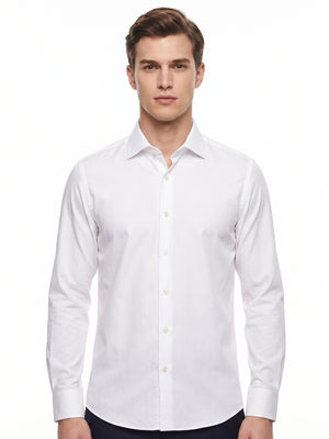 D'S Damat Men's Slim Fit Cotton Blend Formal Shirt