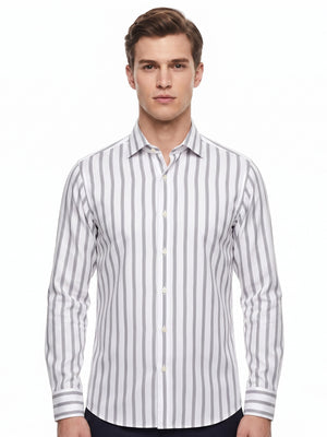 D'S Damat Men's Slim Fit Cotton Blend Formal Shirt