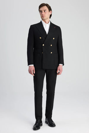 D'S Damat Regular Fit Textured Fabric Stretch Jacket Formal Men's Blazer