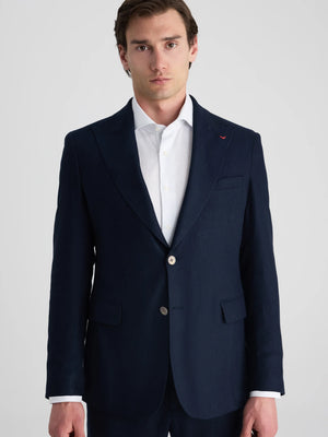 D'S Damat Regular Fit Wool Linen Blend Textured Jacket Formal Men's Blazer