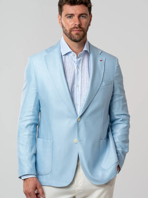 D'S Damat Regular Fit Wool Linen Blend Textured Jacket Formal Men's Blazer