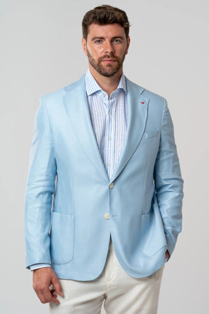 D'S Damat Regular Fit Wool Linen Blend Textured Jacket Formal Men's Blazer