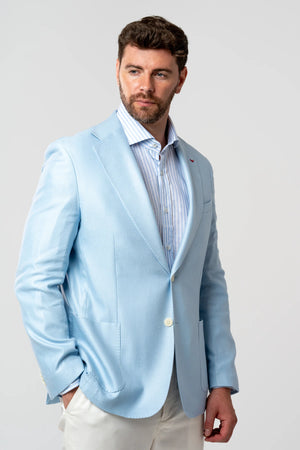 D'S Damat Regular Fit Wool Linen Blend Textured Jacket Formal Men's Blazer