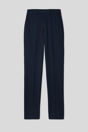 D'S Damat Comfort Fit Wool Blend Striped Suit Premium Stretch Formal Men's Suit - 6HF05KV06604M