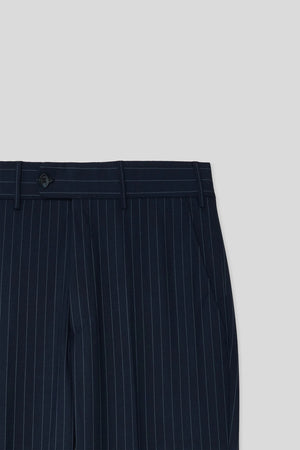 D'S Damat Comfort Fit Wool Blend Striped Suit Premium Stretch Formal Men's Suit - 6HF05KV06604M