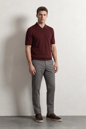 D'S Damat Men's Slim Fit Viscose Blend Knit Sweater with RPT DRY Technology