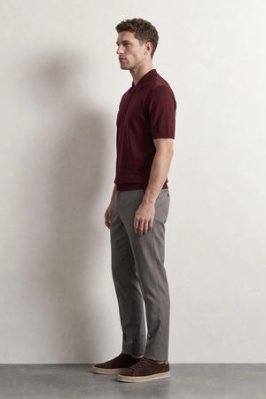 D'S Damat Men's Slim Fit Viscose Blend Knit Sweater with RPT DRY Technology