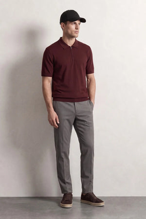 D'S Damat Men's Slim Fit Viscose Blend Knit Sweater with RPT DRY Technology