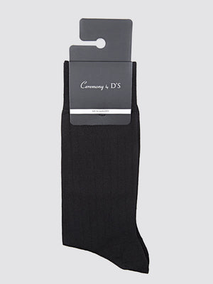 D'S Groom Cotton Blend Ribbed Corduroy Men's Socks - 6HS161960FTLM