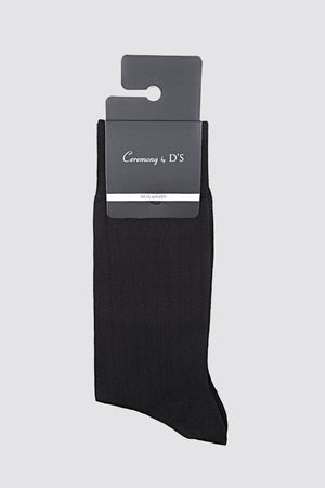 D'S Groom Cotton Blend Ribbed Corduroy Men's Socks - 6HS161960FTLM