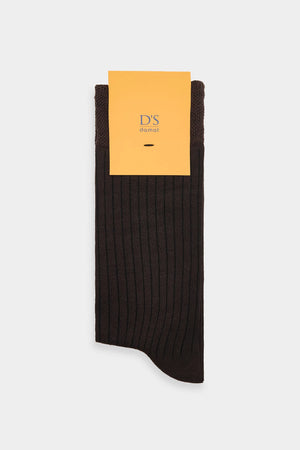 D'S Groom Cotton Blend Ribbed Corduroy Men's Socks - 6HS161960FTLM