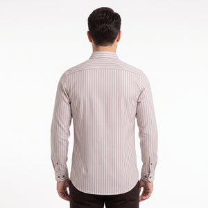 TWN Men's Slim Fit Polyester Stretch Casual Shirt