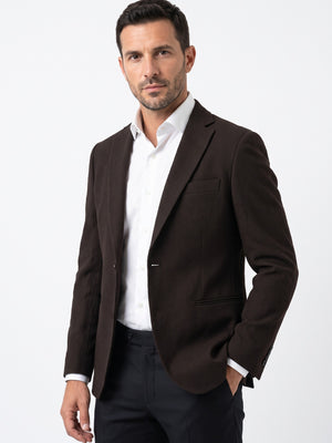 TWN Men's Slim Fit Cotton Blend Casual Jacket
