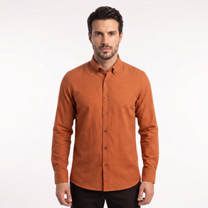 D'S Damat Men's Regular Fit Cotton Stretch Casual Shirt