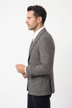 D'S Damat Men's Regular Fit Acrylic Blend Jacket with Lining