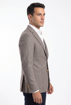 D'S Damat Men's Comfort Fit Wool Blend Jacket with Polyester Lining