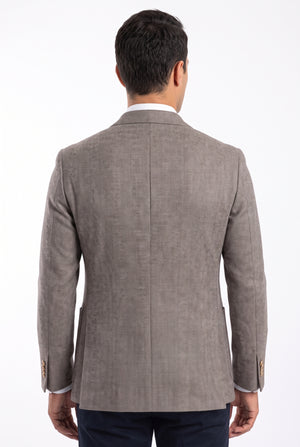 D'S Damat Men's Comfort Fit Wool Blend Jacket with Polyester Lining