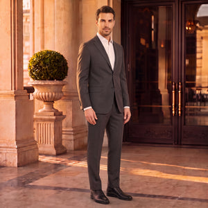 D'S Damat Slim Fit Wool Blend Stretch Suit Premium Men's Formal Suit 7HE05OB35501Y-A01