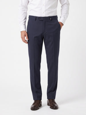 D'S Damat Men's Regular Fit Wool Blend Formal Trousers