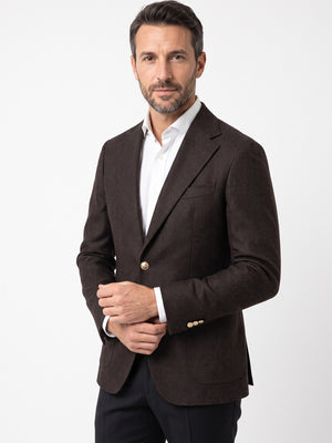 D'S Damat Men's Slim Fit Wool Blend Formal Jacket