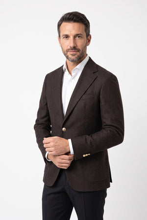 D'S Damat Men's Slim Fit Wool Blend Formal Jacket