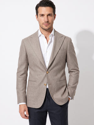 D'S Damat Men's Slim Fit Wool Blend Formal Jacket
