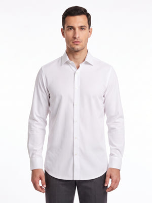 TWN Men's Slim Fit 60% Cotton Formal Shirt for Business Wear