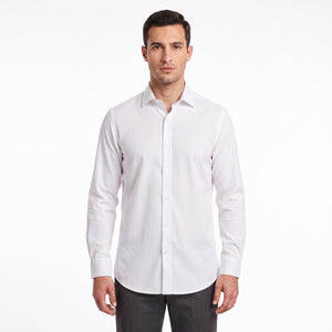 TWN Men's Slim Fit 60% Cotton Formal Shirt for Business Wear
