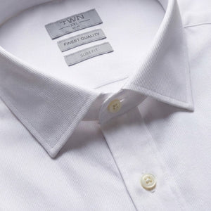 TWN Men's Slim Fit 60% Cotton Formal Shirt for Business Wear