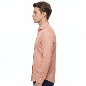 D'S Damat Men's Regular Fit 100% Linen Casual Shirt