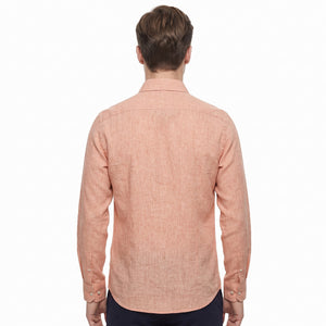 D'S Damat Men's Regular Fit 100% Linen Casual Shirt