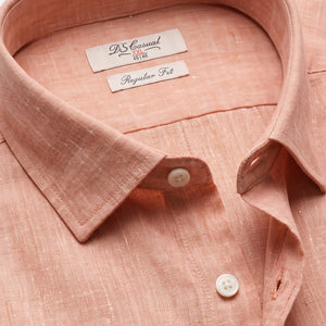D'S Damat Men's Regular Fit 100% Linen Casual Shirt