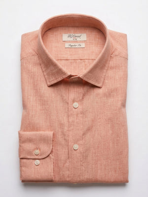 D'S Damat Men's Regular Fit 100% Linen Casual Shirt