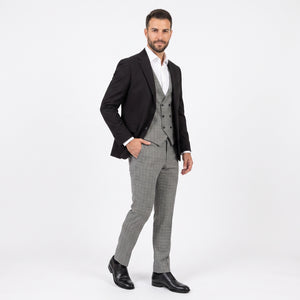 D'S Damat Slim Fit Stretch Blend Suit Premium Formal Men's Suit 8HFY5KMBN11DY-001