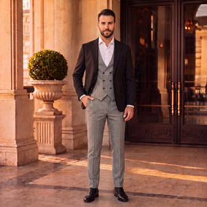 D'S Damat Slim Fit Stretch Blend Suit Premium Formal Men's Suit 8HFY5KMBN11DY-001