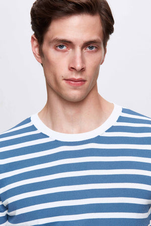 Ds Damat Slim Fit Indigo T-Shirt