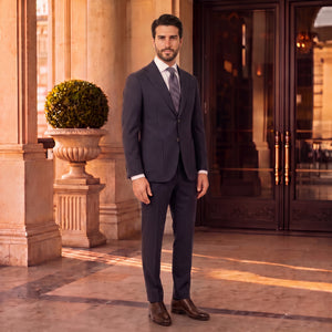 D'S Damat 100% Wool Premium Tailored Suit Formal Men's Suit - 9DF05RE07567Y-101