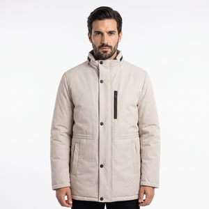 TWN Men's Slim Fit 100% Polyester Casual Coat