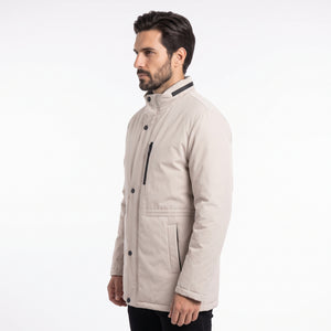 TWN Men's Slim Fit 100% Polyester Casual Coat