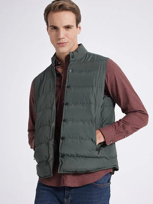 TWN Men's Slim Fit Sleeveless Plain Vest Coat for Smart Casual Style