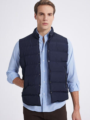 TWN Men's Slim Fit Sleeveless Plain Vest Coat for Smart Casual Style