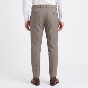 TWN Men's Slim Fit Houndstooth Formal Trousers