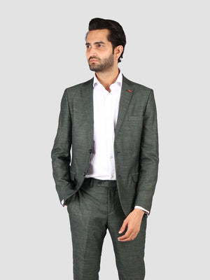 DS Damat Slim Fit Green Suit-D'S DAMAT ONLINE