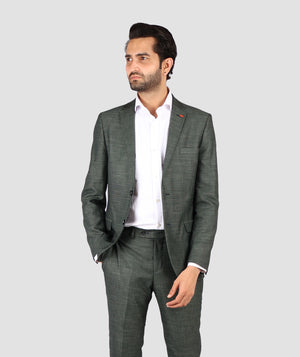 DS Damat Slim Fit Green Suit-D'S DAMAT ONLINE