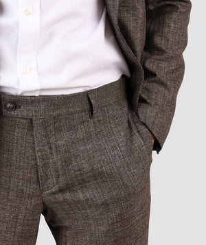 D'S Damat Slim Fit Stretch Blend Suit Polyester Viscose Men's Formal Suit