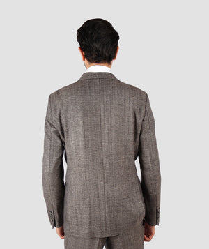 D'S Damat Slim Fit Stretch Blend Suit Polyester Viscose Men's Formal Suit